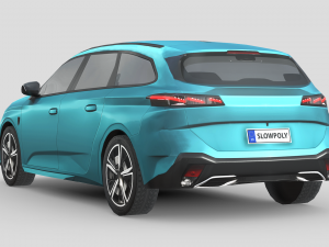 Peugeot 308 SW hybrid 2022 3D मॉडल