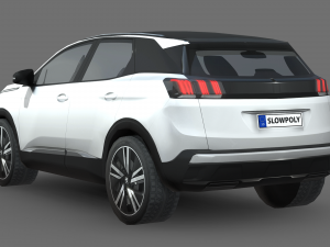 Peugeot 3008 2021 3D Модель