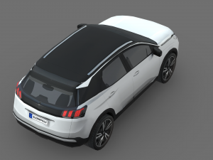 Peugeot 3008 2021 3D Модель
