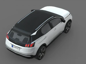 Peugeot 3008 2021 3D Model