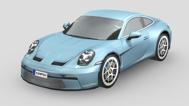 Porsche 911 ST 2024 Modèle 3D .c4d .max .obj .3ds .fbx .stl .blend 