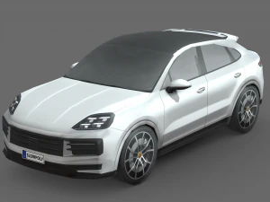 Porsche Cayenne E-Hybrid Coupe 2024 Model 3D