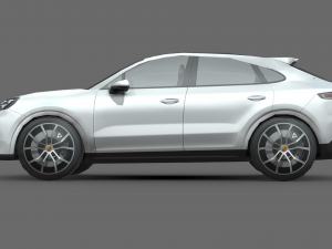 Porsche Cayenne E-Hybrid Coupe 2024 Model 3D