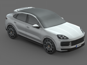 Porsche Cayenne E-Hybrid Coupe 2024 Model 3D