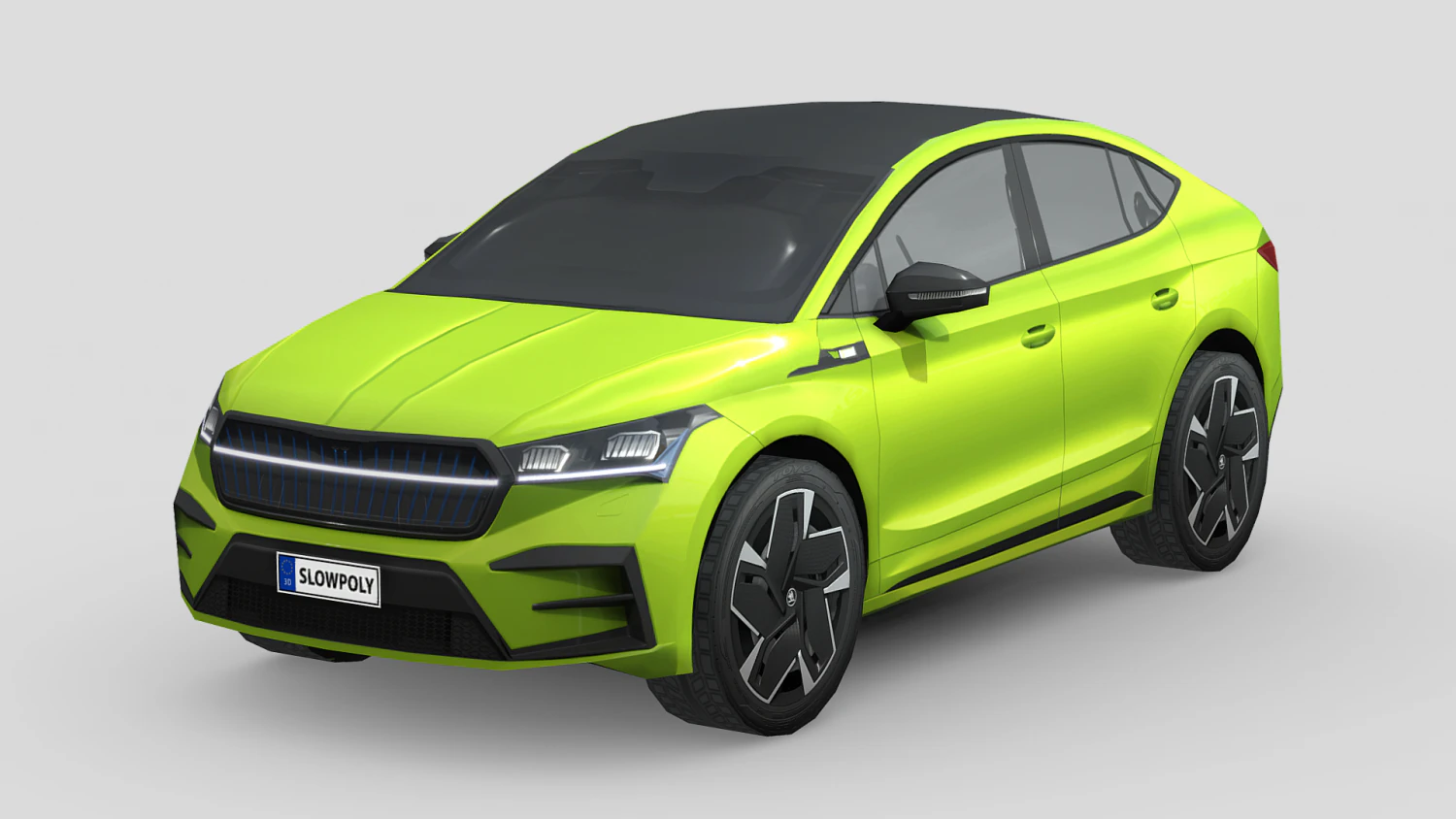 Skoda Enyaq RS iV 3D Model .c4d .max .obj .3ds .fbx .stl .blend 