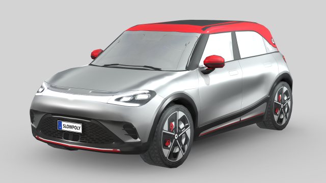 Smart 1 Brabus 3D Model .c4d .max .obj .3ds .fbx .stl .blend 