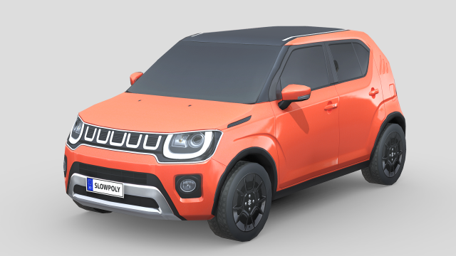 Suzuki Ignis 2021 3D Модель .c4d .max .obj .3ds .fbx .stl .blend 