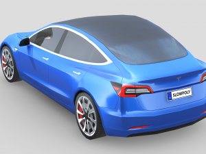 Tesla Model 3 2021 3D 모델