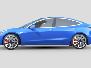 Tesla Model 3 2021 3D Model