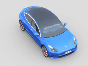 Tesla Model 3 2021 3D Model