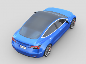 Tesla Model 3 2021 3D 모델