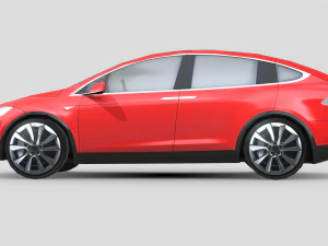 Tesla Model X 2018 3D Model