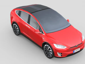 Tesla Model X 2018 3D Model