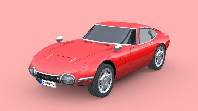Toyota 2000GT 1969 Modelo 3D .c4d .max .obj .3ds .fbx .stl .blend 