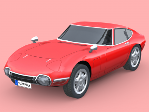 Toyota 2000GT 1969 3D Model