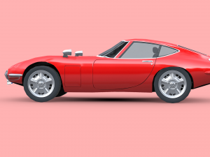 Toyota 2000GT 1969 Modelo 3D