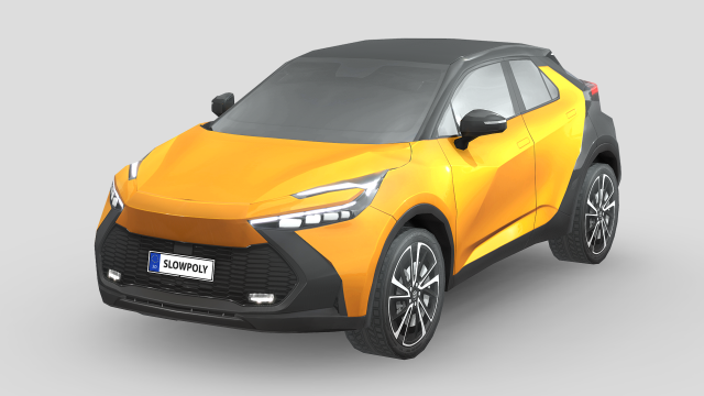Toyota C-HR 2024 Modello 3D .c4d .max .obj .3ds .fbx .stl .blend