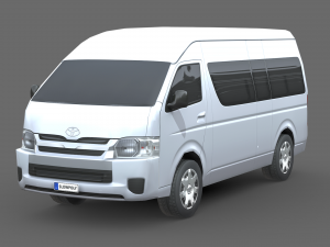 Toyota Hiace Passenger Van L2H3 GLX 2020 3D Model