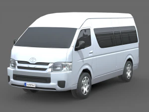 Toyota Hiace 승용차 L2H3 GLX 2020 3D 모델