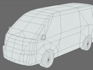 Toyota Hiace Passenger Van L2H3 GLX 2020 3D Model