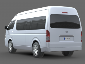 Toyota Hiace Passenger Van L2H3 GLX 2020 Modello 3D