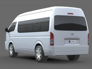 Toyota Hiace Passenger Van L2H3 GLX 2020 3D Model