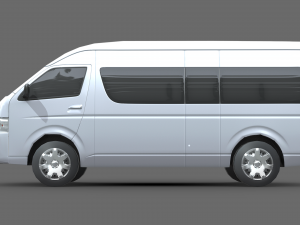 Toyota Hiace Passenger Van L2H3 GLX 2020 Modello 3D