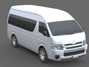 Toyota Hiace Passenger Van L2H3 GLX 2020 3D Model