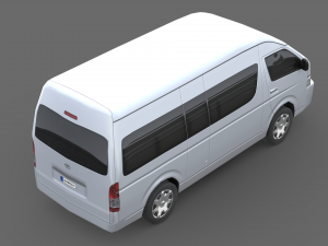 Toyota Hiace Passenger Van L2H3 GLX 2020 Modello 3D