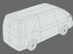 Toyota Hiace Passenger Van L2H3 GLX 2020 Modello 3D