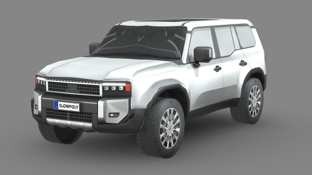 Toyota Land Cruiser 250 Prado 2024 3D Model .c4d .max .obj .3ds .fbx .stl .blend 