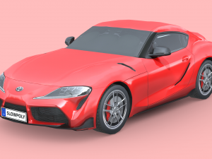 3MF file Toyota Supra MK4 Keychain 🚗・Model to download and 3D