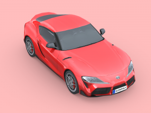Toyota Supra 2020 Model 3D