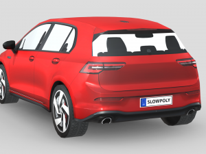 Volkswagen Golf GTI 2020 3D Model