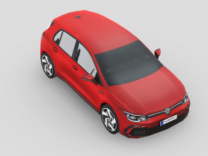 Volkswagen Golf GTI 2020 3D Model
