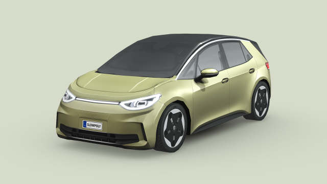 Volkswagen ID3 2024 3D मॉडल .c4d .max .obj .3ds .fbx .stl .blend 