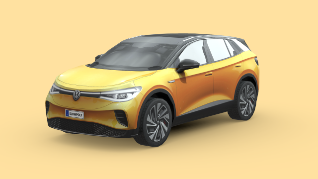 Volkswagen ID4 3D Модель .c4d .max .obj .3ds .fbx .stl .blend 