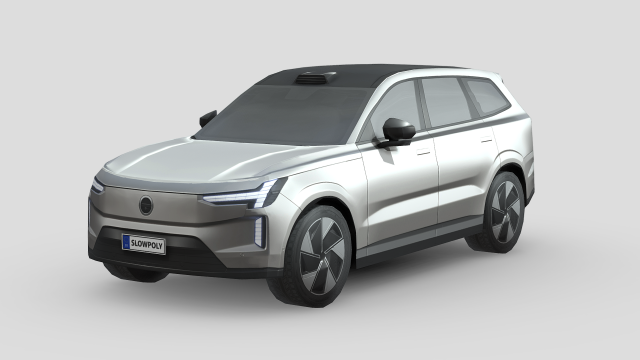 Volvo EX90 3D 模型 .c4d .max .obj .3ds .fbx .stl .blend 