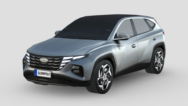 Hyundai Tucson 2021 Modello 3D .c4d .max .obj .3ds .fbx .stl .blend 