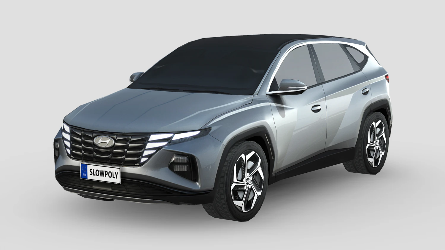 Hyundai Tucson 2021 3D Model .c4d .max .obj .3ds .fbx .stl .blend 