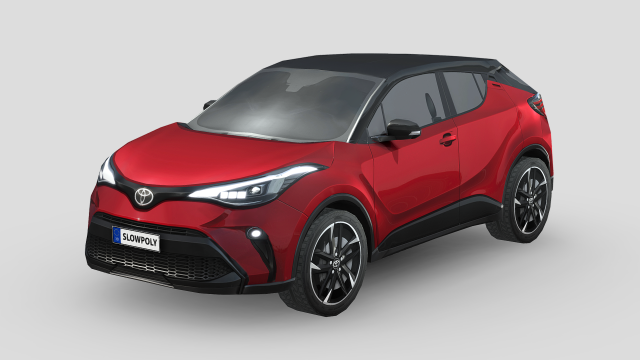 Toyota C-HR 2021 3D Model .c4d .max .obj .3ds .fbx .stl .blend 
