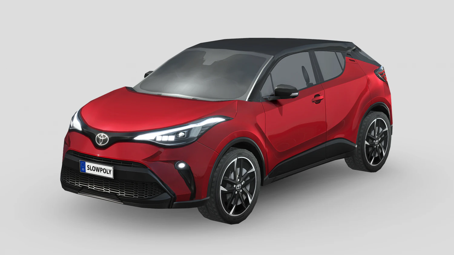 Toyota C-HR 2021 3D Model .c4d .max .obj .3ds .fbx .stl .blend