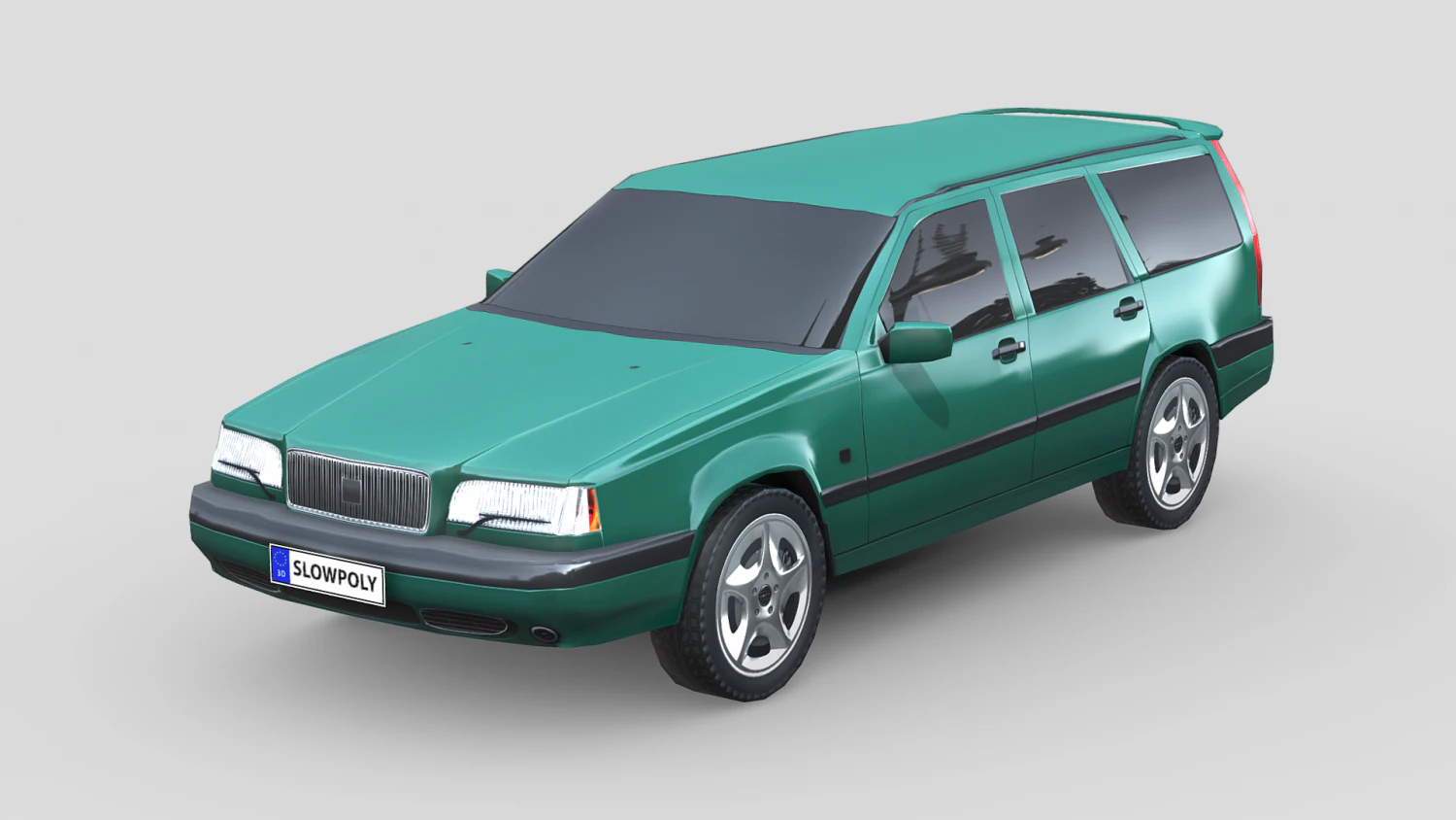 Volvo 850 wagon 1997 3D Model .c4d .max .obj .3ds .fbx .stl .blend 