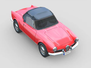 Alfa Romeo Giulietta Spider 1955 3D Model
