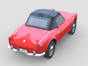 Alfa Romeo Giulietta Spider 1955 3D Model
