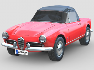 Alfa Romeo Giulietta Spider 1955 3Dモデル