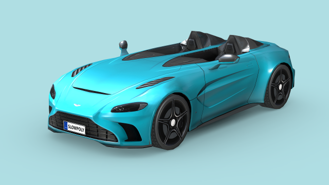 Aston Martin V12 Speedster 2021 Model 3D .c4d .max .obj .3ds .fbx .stl .blend