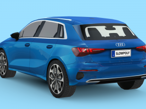 Audi A3 Sportback 2021 3D-Modell