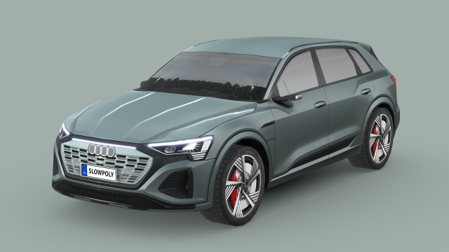Audi Q8 e-tron 3D मॉडल .c4d .max .obj .3ds .fbx .stl .blend 