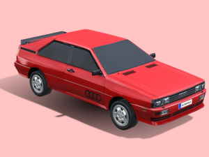 Audi Quattro 1980 3D Model